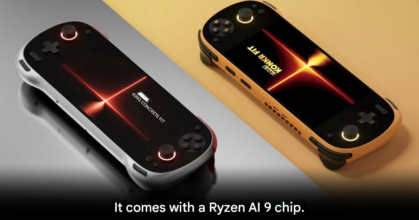 AYANEO KONKR FIT handheld gaming PC with OLED display