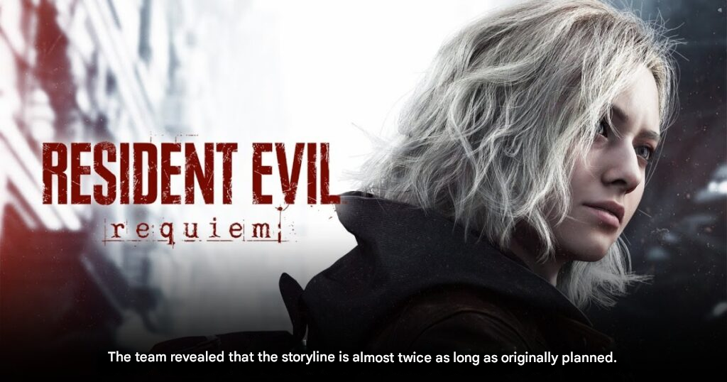 Resident Evil Requiem gameplay showcasing Leon action combat and Grace survival horror scenes