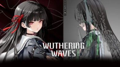 Wuthering Waves Chisa 3D model ultra-detailed bone rig showing hair and clothing physics